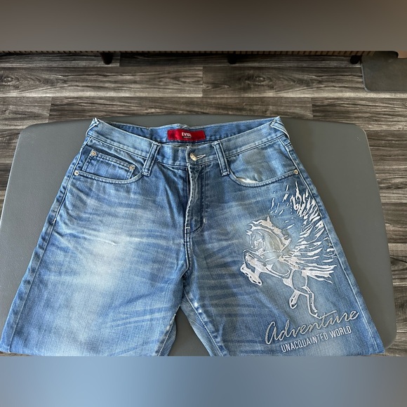 Evisu Jeans - Adventure "Unacquainted World" Design - Light Blue Wash - Picture 1 of 4